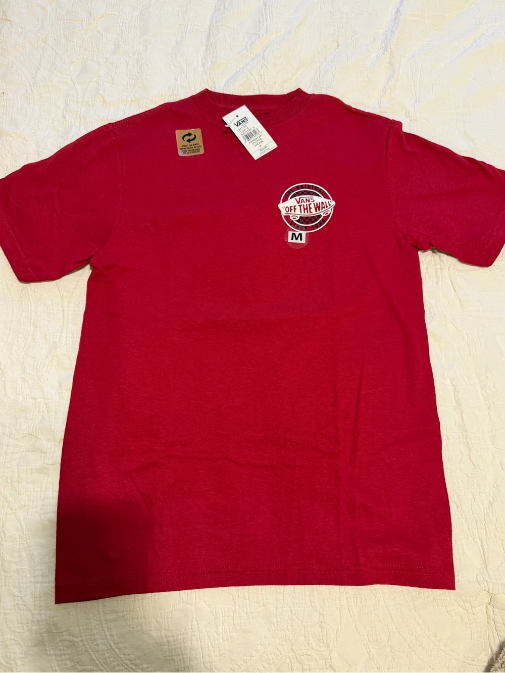 Vans Kid’s Off The Wall Logo Tee, Size M (Age 10) *NEW*